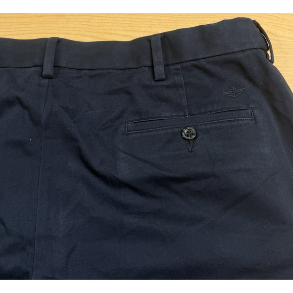 Dockers Dress Pants Men's 38x32 Navy Blue Relaxed Fit Stretch Logo Casual/Office - Picture 4 of 15
